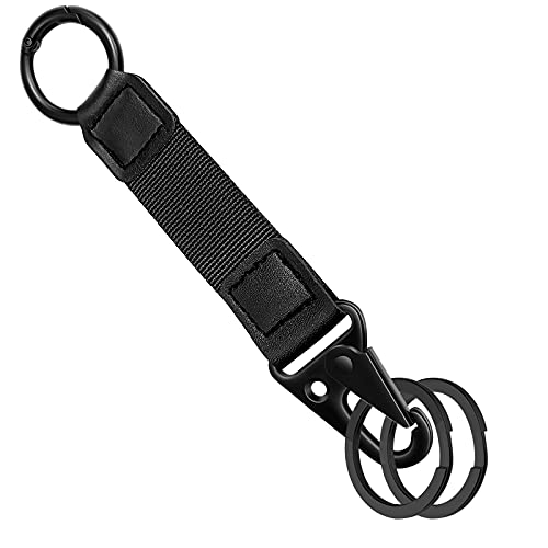 Idakekiy Carabiner Key Chain Clip, Car Keychain Clip Key Chain Ring For Men And Women (Black) #TOP4