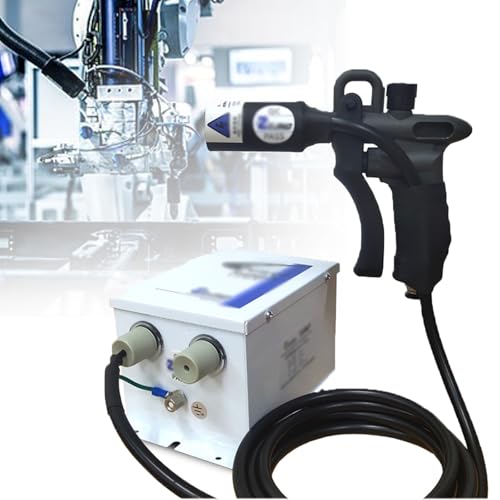 Antystatyczny pistolet pneumatyczny, eliminator statyczny 4,6 kV z hakiem, zawór regulacji objętości powietrza, dysza 8 mm do naprawy elektronicznej, generator wysokiego napięcia