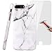 BWISH iPhone 7 Plus Case,Durable Rugged Shock Absorption / Impact Resistant Full Body Hybrid Slim Soft Rubber TPU Protective Case Skin Cover Bumper For iPhone 7 Plus 5.5inch (White Marble)
