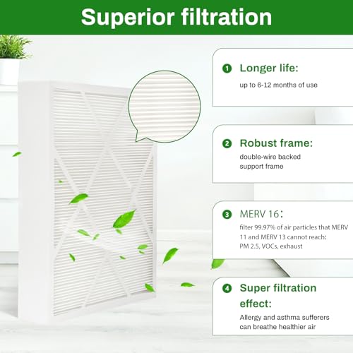 Image of Upgrade X8788 MERV 16 20x26x5 Filter Compatible with Lennox X87881Pack