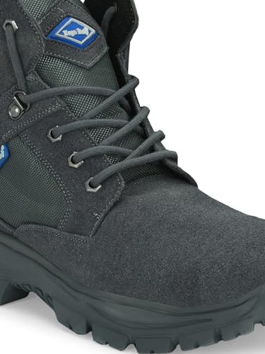 Image of Eego Italy Men's Genuine Leather Troop Aerolite 7.0 Military & Tactical Boot (Green) with Steel Toe Insert