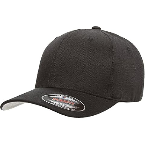 Flexfit mens Flexfit Wool Blend Hat, Black, Large-X-Large US Cover