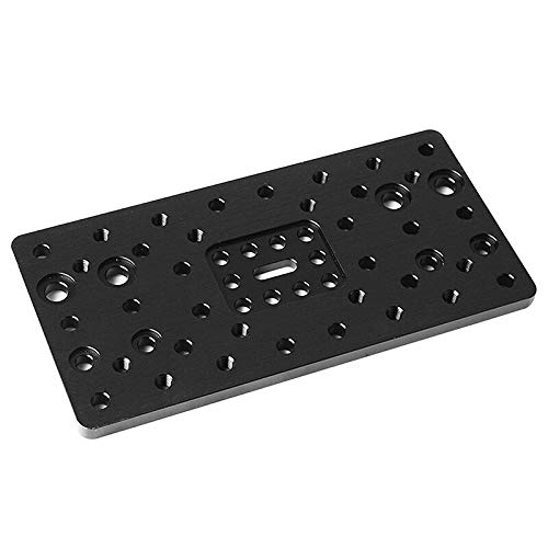 Lysee 3D Printer Parts & Accessories - 1pcs Aluminum Alloy Gantry Plate - Double Wide for CNC Machine Parts Accessory - (Color: Black)