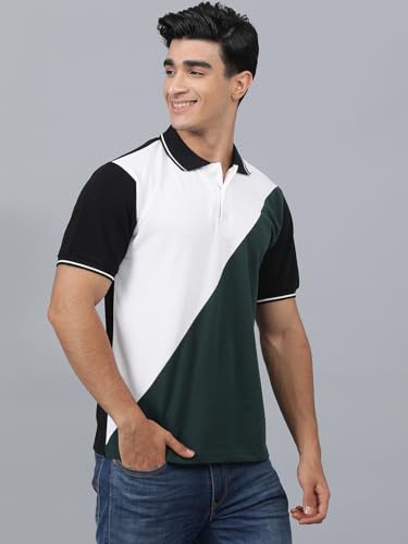 Image of KOTTY Men's Color Block Regular Fit T-Shirt