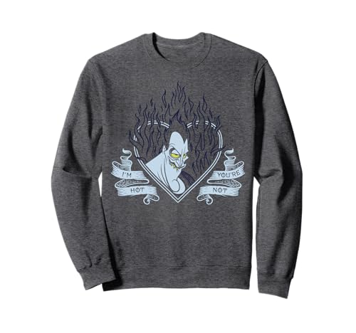Sweat Hades Disney Villains portrait de cœur vêtement noir
