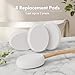 AmazerBath Lotion Applicator for Back, Feet, 4 Replacement Pads with 17