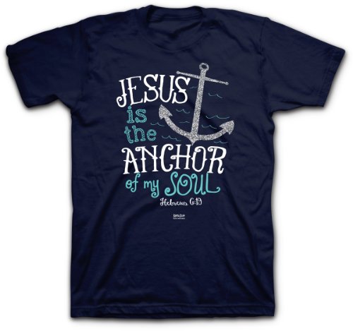 Jesus Is The Anchor T-Shirt (2X-Large), Navy