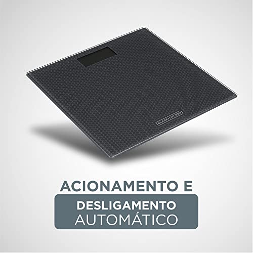 BLACK+DECKER Balança de Banheiro Cinza 110V BK40