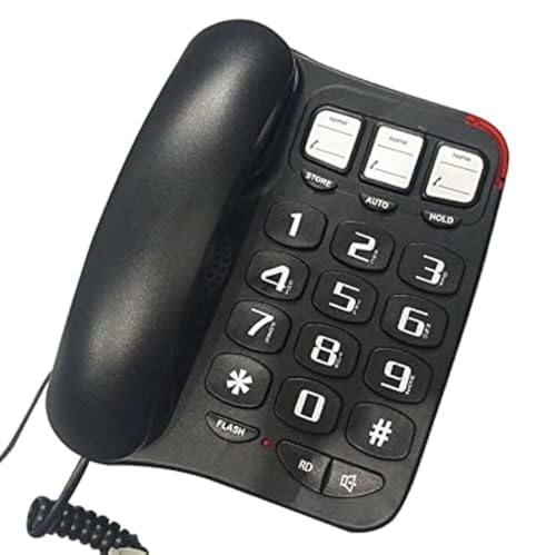 ELECDON-Large-Button-Phone-for-House-One-Touch-Dialing-Amplified-Corded-Phone-with-Speakerphone-for-Home-Landline-Phones-No-Need-to-use-Batteries-Noise-Cancelling-for-Hotel-Business-Office