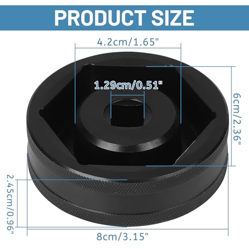 DBREAKS Hinterrad Achsmutter Nuss für KTM Hinterrad, 60mm Hinterradmuttern-Steckschlüssel, für KTM 1290 Super Duke, Achse Werkzeug, 1/2 Hinterradmuttern Steckschlüssel Hinterradwerkzeug