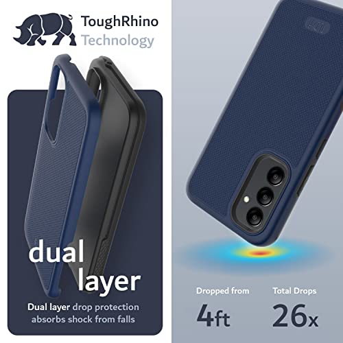 Image of TUDIA [MergeGrip Designed for Samsung Galaxy A54 5G Back Cover (2023), [Drop Tested] Dual Layer Shockproof Slim Military Grade Non-Slip Tough Heavy Duty Protection - Indigo Blue