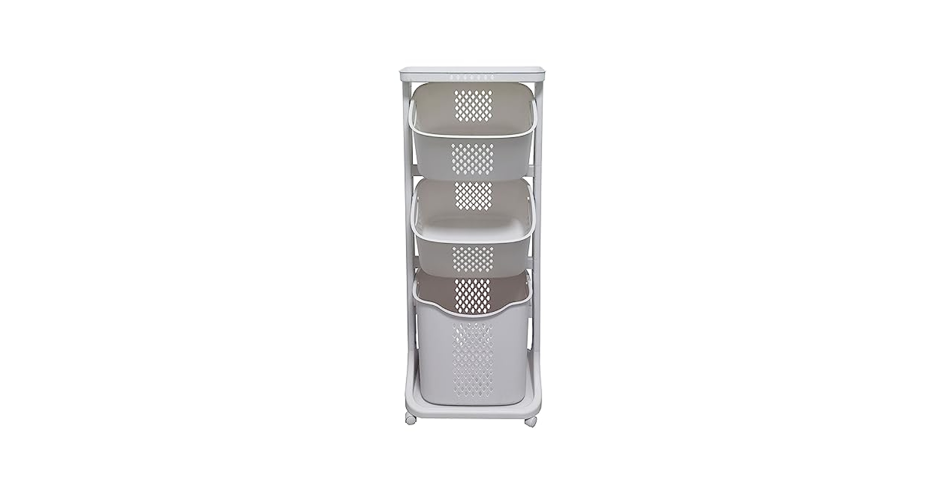 Amazon.com: Laundry Basket with Wheels and 3 Layers for
