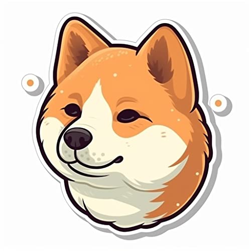Image of Yoonek Graphics Shiba Inu Dog Vinyl Decal Sticker for Car, Laptop, Tumbler, More. #001648