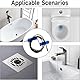 BOLEIFYX Rohrreinigungsspirale 5M ø12MM, Abflussreiniger Spirale Abfluss Rohrreinigung mit Elektrischen/Manuellen Adaptern, 6 Abflussreiniger Schneidkopf, Abflussspirale Toiletten Spirale