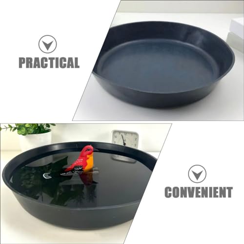 FRCOLOR Bird Bath Bowl Plastic Bath Tray Accessory for Bird Cage Parrot Small Pan 12.6 Inch Square Birdcage Accessory - Image 3