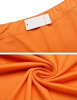 Ekouaer Women Skort for Golf Tennis Gym Running Workout Exercise Hiking Skirts with Underneath Orange — image 7