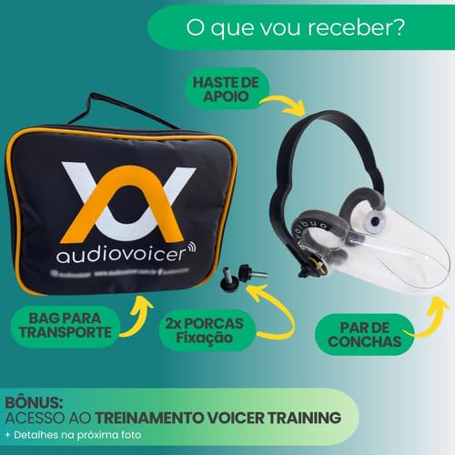 Fone de Monitoramento Vocal Modelo LOW Retorno Auditivo Audiovoicer Retorno Vocal Acústico Feedback