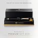 Cross Classic Century Refillable Ballpoint Pen Presented in a Luxury Gift Box - Medium Point, Black Ink, Black & Gold