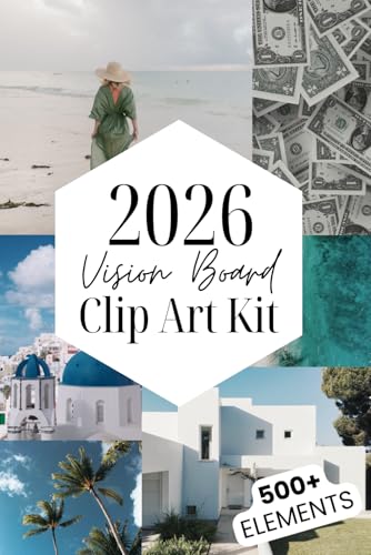 Vision Board Clipart Book 2026 - 500+ Stunning Pictures, Motivational