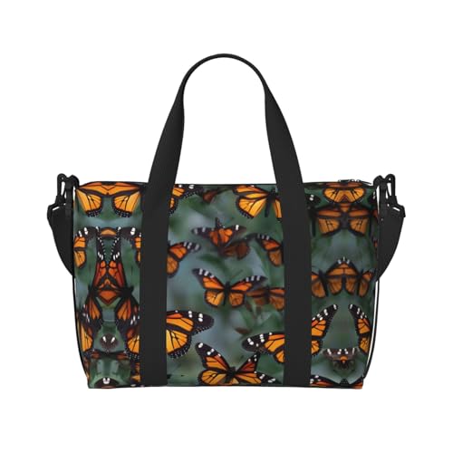 Monarch butterflies Versatile Personal Item Travel Bags for Women - Spacious Duffel Bags for Traveling, Gym Bags for Men