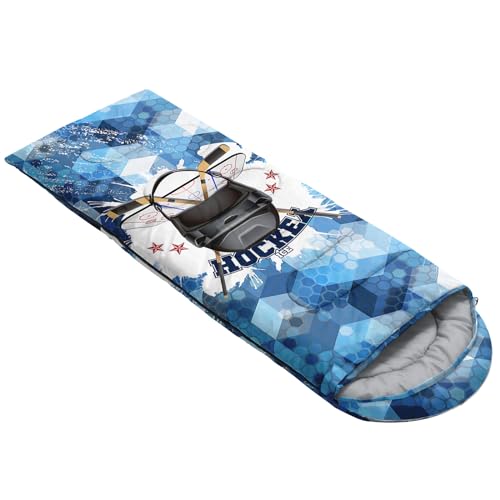 Image of QOOMO Axolotl Cute Camping Sleeping Bags,3 Season Warm & Cool Weather,Lightweight,Waterproof Sleeping Bags for Adults & Kids,Traveling,and Outdoors