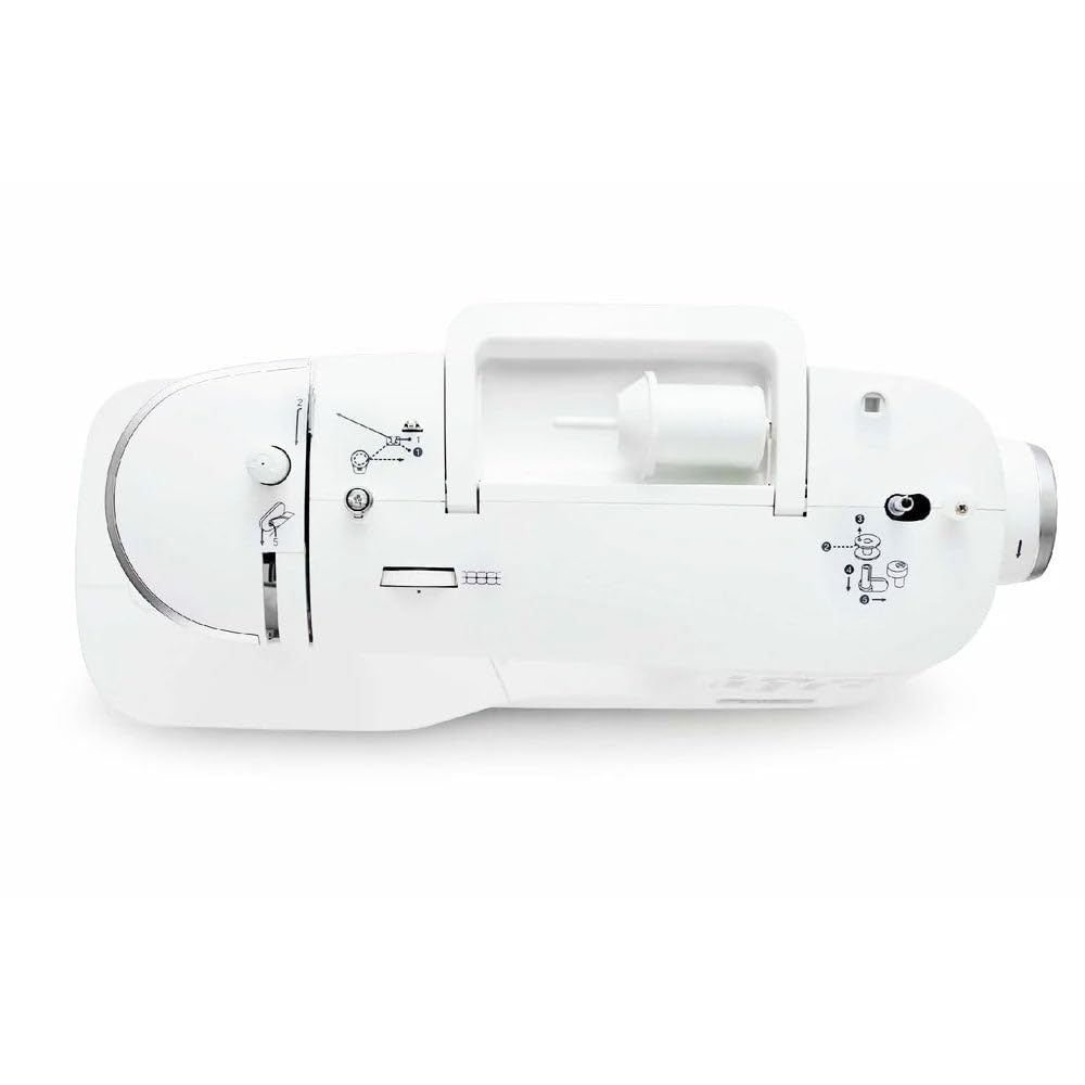 Singer Elite CE677 - Macchina da cucire computerizzata con 200 punti integrati e infila aghi integrato, colore: Bianco