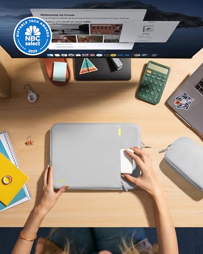 Image of tomtoc 360 Protective Laptop Sleeve for 16-inch MacBook Pro M2 /M1 Pro /Max A2780 A2485 A2141 2023-2019, Ultrabook Notebook Bag Case with Accessory Pocket, Shockproof, Water-Resistant, Lightweight