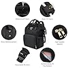 Vicloon Mochilas para Pañales de Bebé con Bolsa de Biberones, Gran Capacidad Mochila de Cambio para Mamá y Papá (Negro) #2