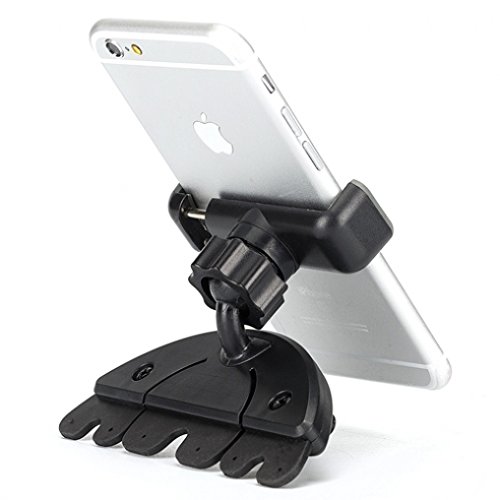 Premium Cd Player Slot Car Mount Phone Holder Dock For Samsung Galaxy J1 J3 J5 J7, Grand Prime - Lg Volt 2, Tribute 2, Escape 2 - Zte Overture 2, Zmax, Zmax+, Nubia Z9 - Asus Zenfone, 2 #TOP1