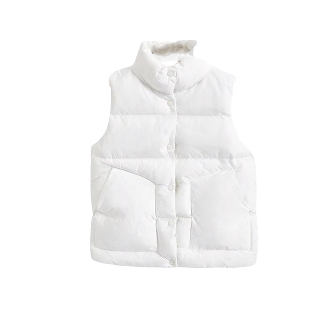 Automne Hiver Femmes Gilet Court Manteau Coton Décontracté Chaud Mince
