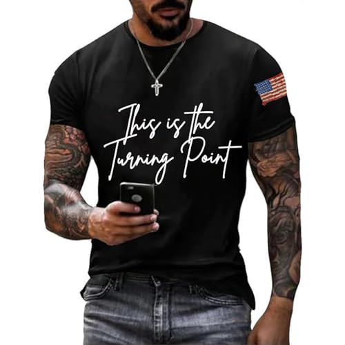 This is The Turning Point Shirt for Men Turning Point USA Freedom Retro America Flag Tshirt