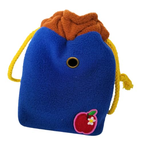 Mikikit Portable Pet Carrier Bag for Hamster Outdoor Storage Pouch for Animals for Travel Camping and Sightseeing Comfortable and Design Dark Blue