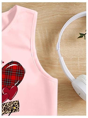 SHENHE Girl's Letter Print Tank Top Sleeveless Crew Neck Loose Casual Graphic Tees4