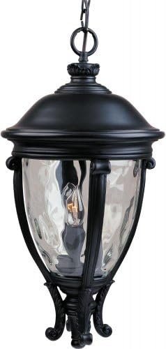 Maxim Lighting 41429WGBK, Camden VX 3-Light Outdoor Hanging Lantern, Black by Maxim Lighting