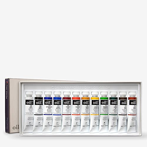 Shin Han Couleurs à l'huile Set 20ml pour éviter les mélanges ternes avec 12 teintes pures