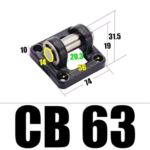 Accessoire vérin pneumatique SC CB-63 pour éviter la rupture des fixations 63mm - 2