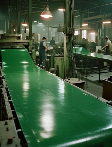 Banda transportadora de PVC verde de 2 mm para transmisión comercial de 10x180 cm 5