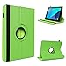Produktbild UC-Express Tablet Schutzhülle kompatibel für Samsung Galaxy Tab E 9.6 Hülle Tasche Kunstleder Standfunktion 360° Drehbar Universal Cover Case, Farben:Grün