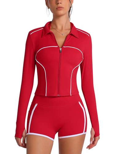 Ensemble de sport femme 2 pièces veste zip et short pour gym et yoga