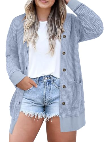 Eytino Plus Size Cardigans for Women Casual Loose...