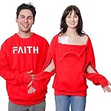 Dialyse-Sweatshirts mit doppeltem Reißverschluss auf der Brust, Hämodialyse, Zwei-Wege-Arm-Reißverschlüsse an Fistelanschluss und -linie für Damen und Herren, Rot/Ausflug, einfarbig (Getaway Solids