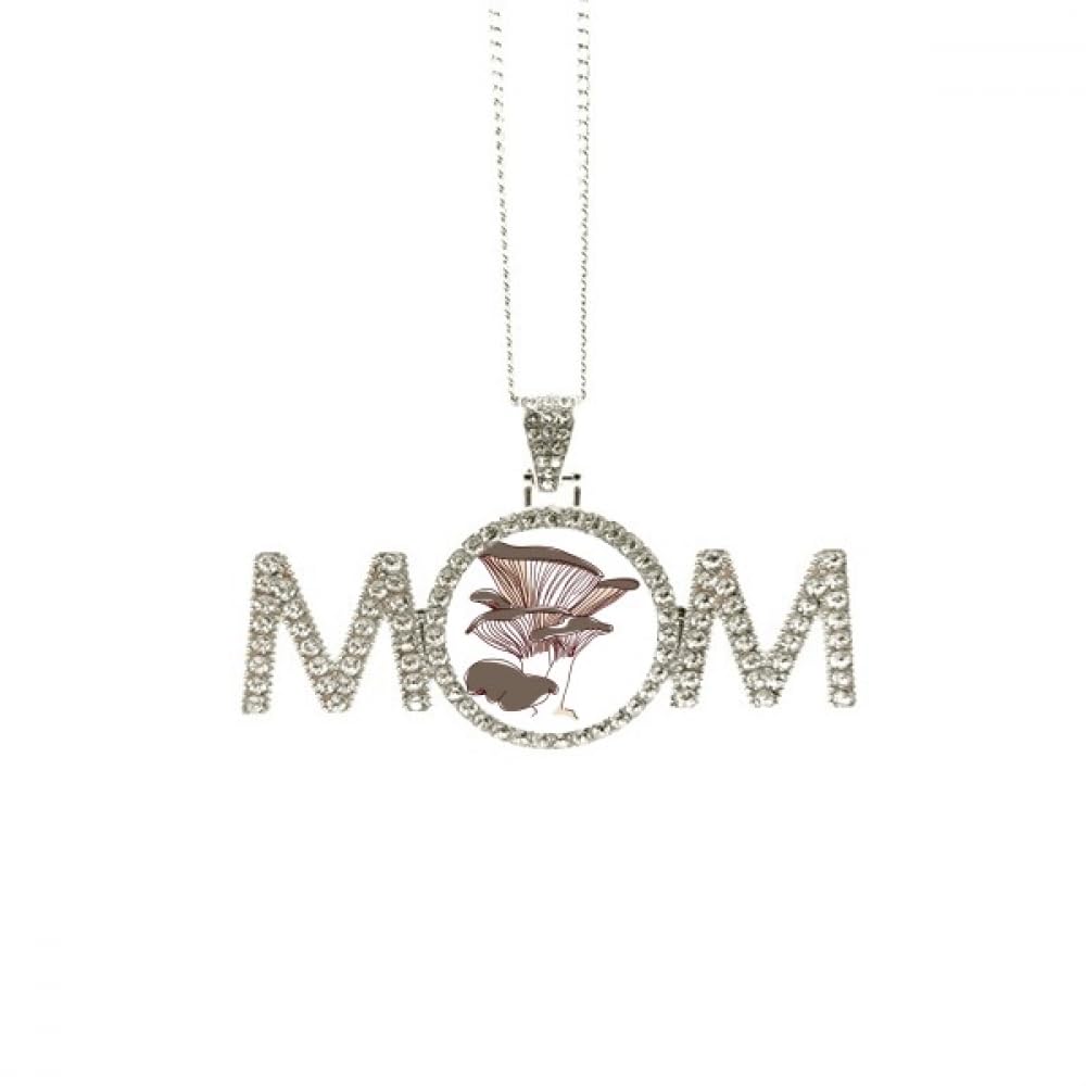 Collier avec illustration champignon de qualité - Cadeau maman M