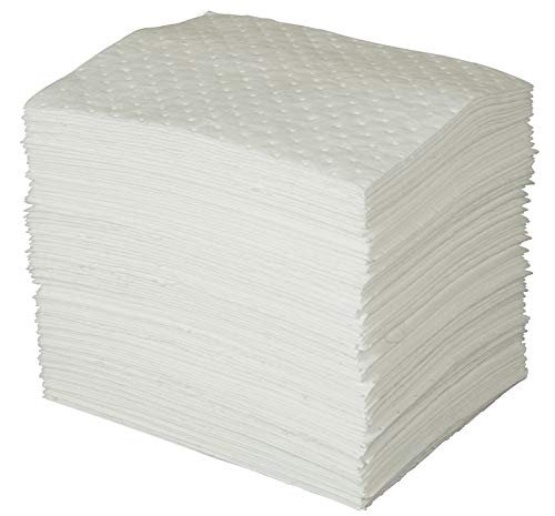 Brady SPC 15" x 19" Heavy Weight Oil Only Absorbent Pads with Enhanced Absorbency - 100 ct #1