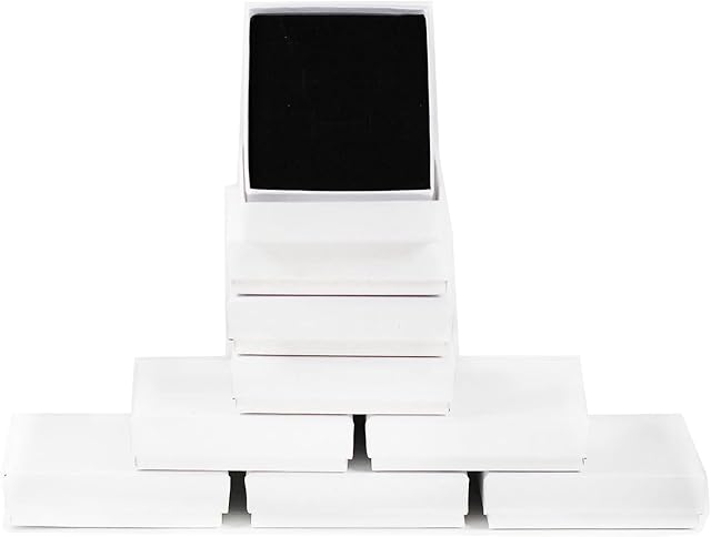 findout jewellery white jewellery gift box, 9pcs cardboard necklace boxes for jewelry, necklace boxes, jewelry gift boxes, jewellery box small, boxes for jewellery packaging, bracelet boxes 7x8x2.3cm