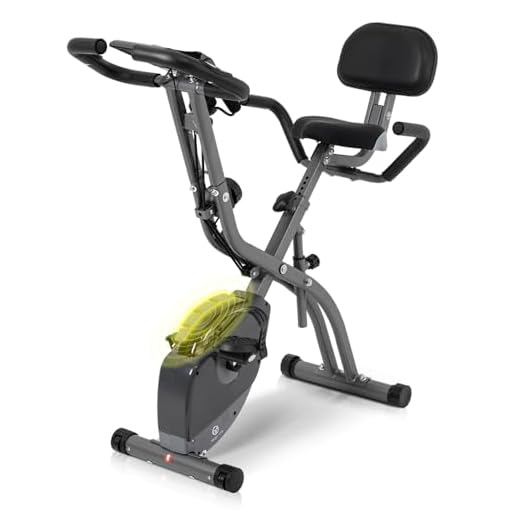Bicicleta Estática Plegable con Resistencia Magnética Ajustable en 10 Niveles | Bicicleta Estática Plegable Vertical y Recostada para Uso Doméstico, Equipo de Ejercicio para Entrenamiento en Casa