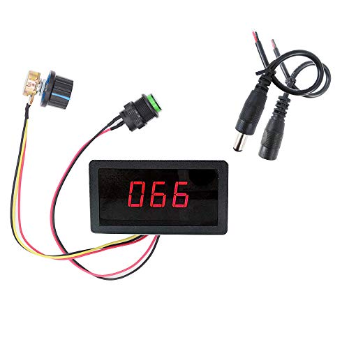 CCM5D speed controller LED digital display PWM DC motor speed controller 6V12V24V30V stepless speed control switch controller