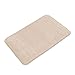 Memory Foam Foam Bath Mat Antiscivolo Back, Morbidezza in Pile di Corallo, Altamente Assorbente (beige)