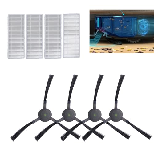 Side Brush Filter Scraper for Sweeper Replacement Set Vacuum Cleaner Parts Made with Fiber ABS