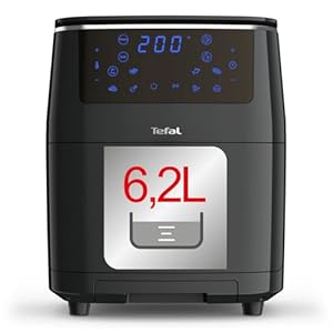 Tefal FW2018 Easy Fry Grill & Steam Hot Air Fryer, 3-in-1 (Hot Air Fryer, Grill & Steamer) with 7 Automatic Programmes, Capacity: 6.5 L, Timer, Black Tefal FW2018 Easy Fry Grill Steam Hot Air Fryer 3 in 1 Hot Air Fryer Grill Steamer with 7 Automatic Programmes Capacity 65 L Timer Black