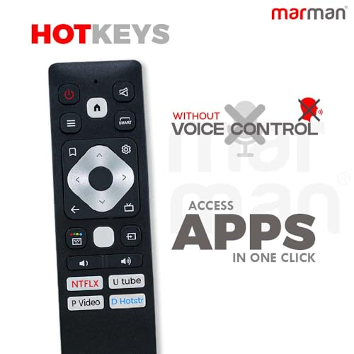 Image of marman Compatible with Acer Tv Remote Control Suitable for I and P Series 4K FHD UHD LED HD Ready Android TV Without Voice Command - Match Remote Key by Key with Existing Remote Control